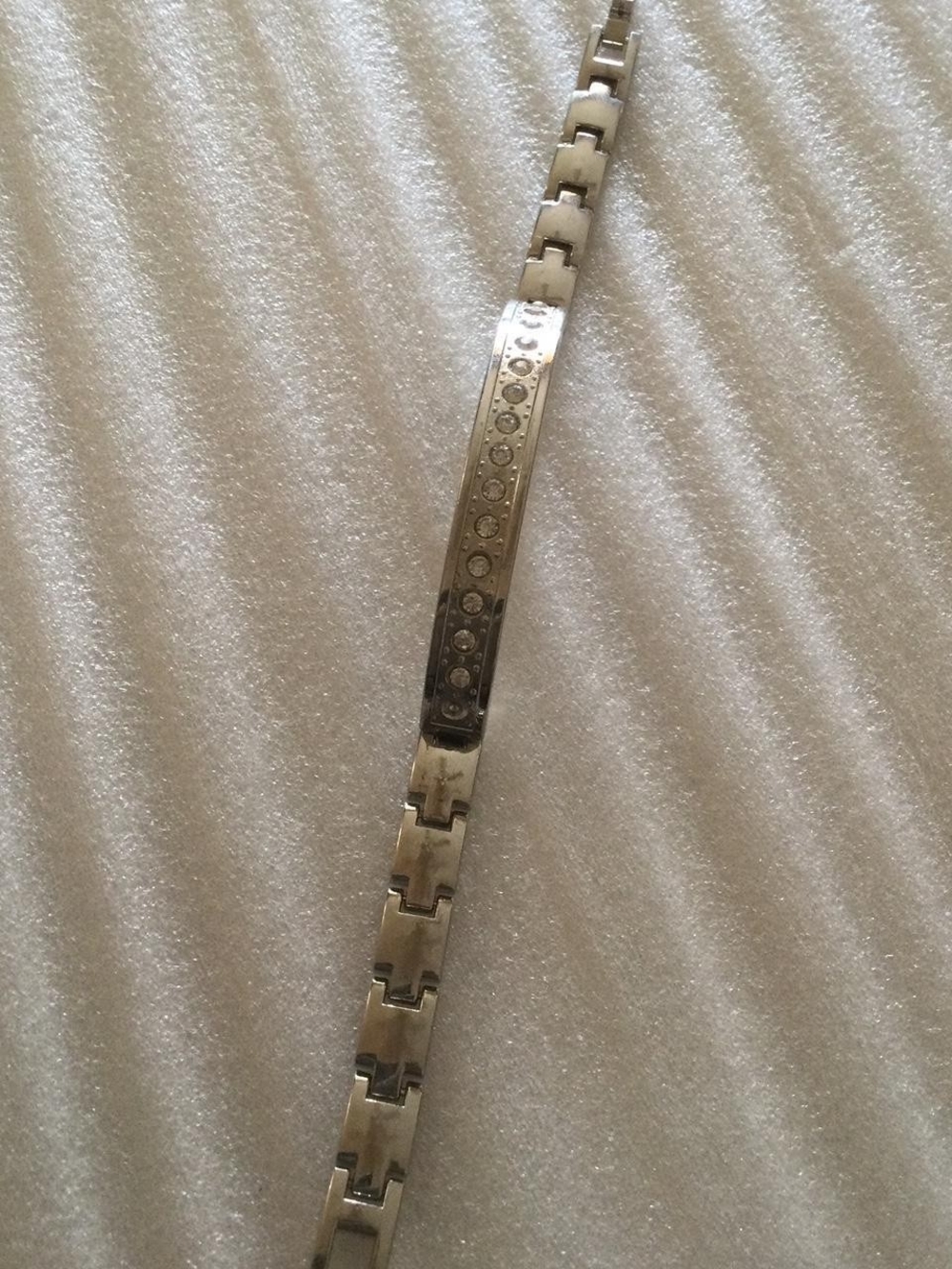 Unisex Rhinestone Bracelet - Picture 4 of 5